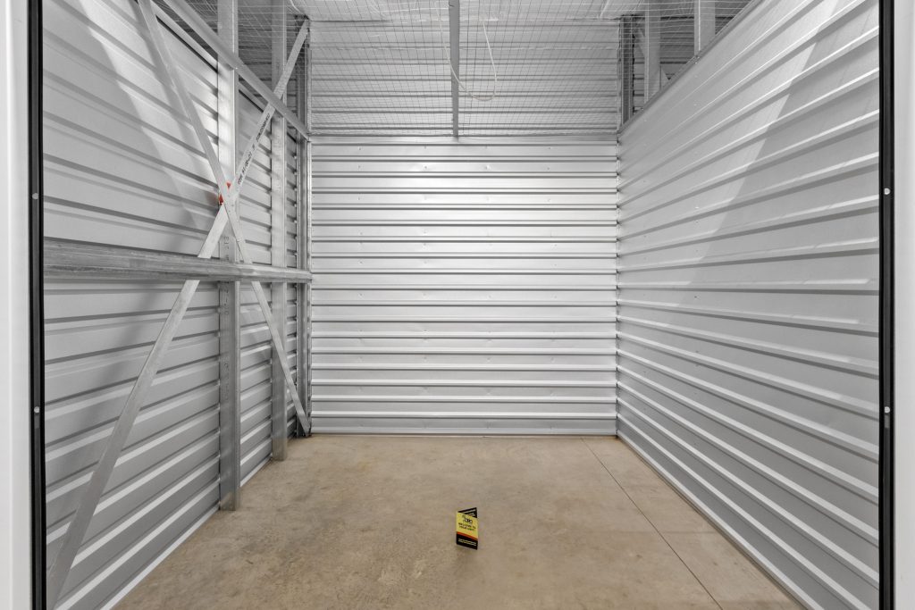 inside a temperature-controlled storage unit at Street Smart Storage in Wilmington, NC